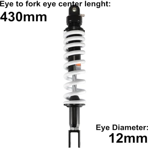 430MM Bumper Spring Motorcycle Rear Suspension Air Shock Absorber Shocks Fork Head Falling Protect D40
