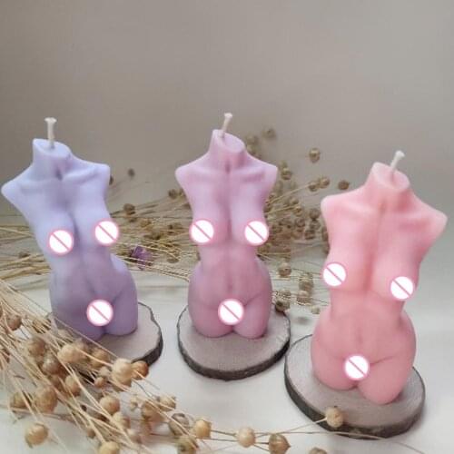 Plump Woman Candle Silicone Mold 3D Art Wax Mold Male Body Pregnant Woman Candle Making Soap Aroma Mould Home Crafts Decoration