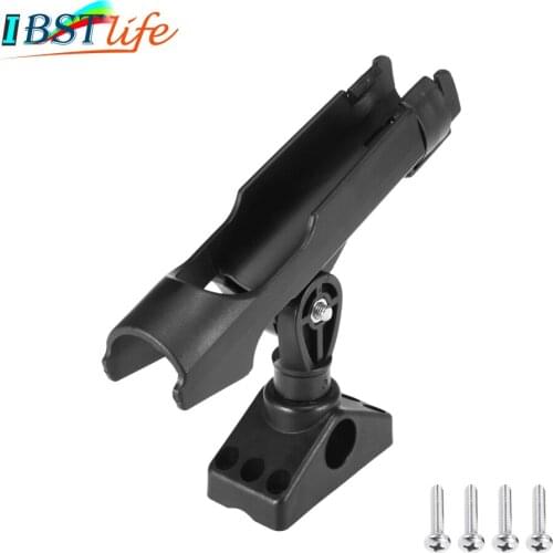 ABS Adjustable Boat Fishing Rod Rack Holder Device Pole Kayak Support Fixer Fix Pole Rotatable Mount Inflatable Accessories