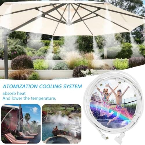 6m/9m/12m/15m/18m Fog Mist System Air Conditioner Working Pressure Water Spray Cooling Tools Water Play Equipment Dropshipping