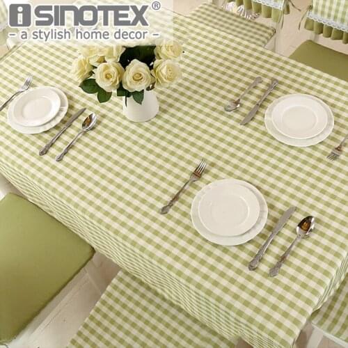 4 Color Lattice Party Table Cover Cloth Plaid Tablecloth Yarn Dyed Plain Tablecloths Home Dining Room 1pcs/lot