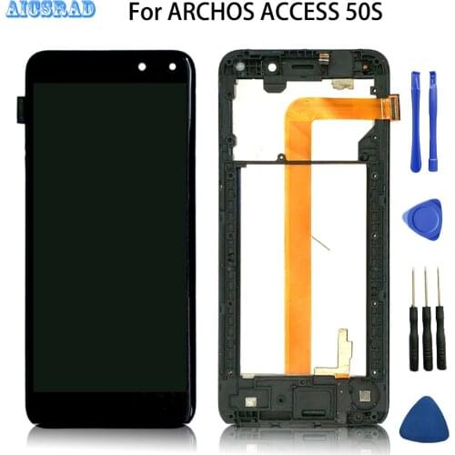 New Original access 50s 4.95 inch Touch Screen 960*480 LCD Display Assembly Replacement For ARCHOS ACCESS 50 S Phone