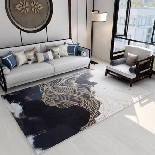 Modern Geometric Abstract Palor Floor Mat Tea Table Blanket Living room Beside Area Rugs Child Play Non-slip Carpet Hoom Decor