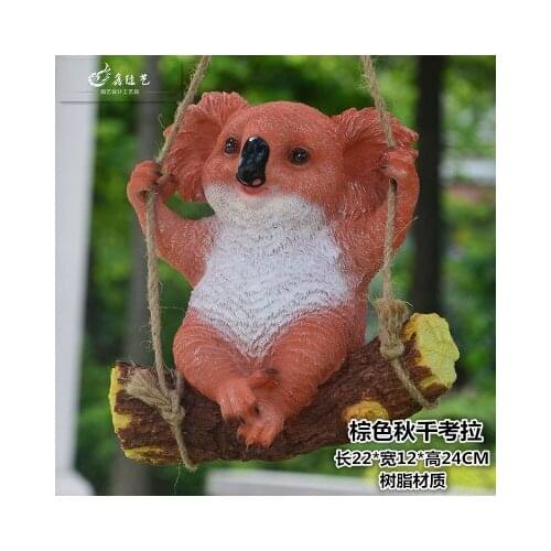 Pig panda tree ornaments shop dog Pendant Statuette Animal resin crafts decorative ornaments koala shop dog Pendant