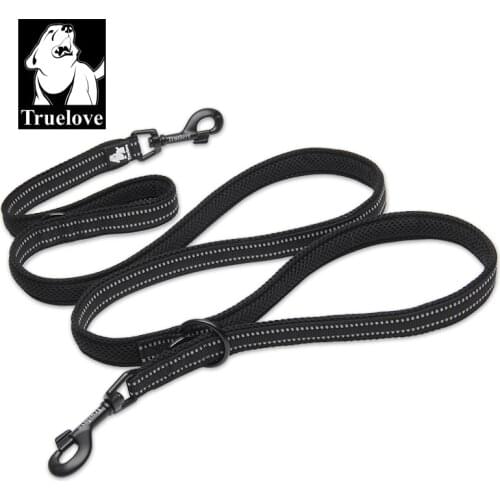Truelove Dog Leash Pet Multi-function Reflective Hand Free Traction Rope Suitable for use with collars and chest straps TLL2411
