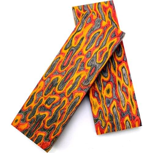 2pieces 3D Color Wood for DIY Knife Handle Making Material DIY Handle Patch Accessories 120x40x8mm