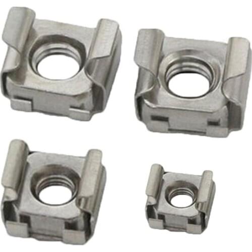 20pcs M4 M5 M6 M8 M10 M12 float nuts cassette card cabinet lock nut white color