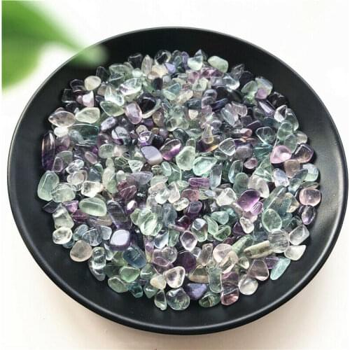 50g 5-7mm Natural Coloful Fluorite Quartz Crystal Gravel Reiki Specimen Healing Decoration Natural Stones and Minerals