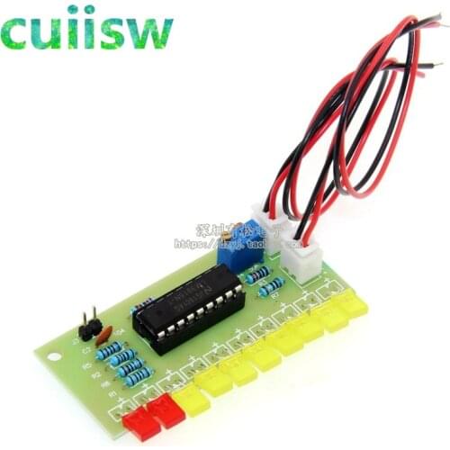 LM3915 10 LED Sound Audio Spectrum Analyzer Level Indicator Kit DIY Electoronics Soldering Practice Set