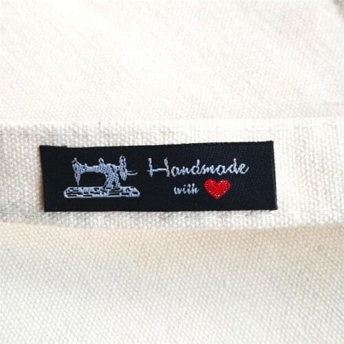 Free shipping 200pcs handmade label stock/cloth/toy/bag Embroidery label/handmade custom labels/tags/handmade marking tag