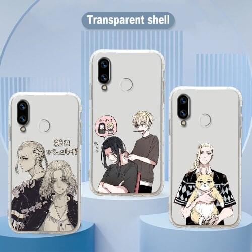Tokyo Revengers Anime Phone Case For Huawei Honor 6 7 8 9 10 10i 20 A C X Lite Pro Play transparent luxury funda 3D shell soft