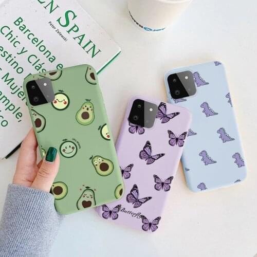 For Samsung A22 Case 6.4" Silicone Back Cover Flower Phone Fundas For Samsung Galaxy A22 A 22 5G Protective Coque Shell Bumper