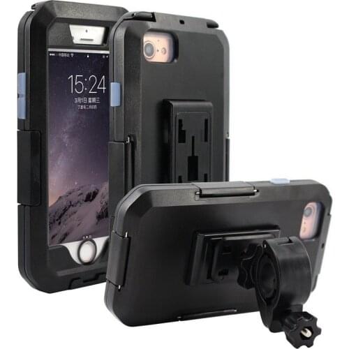 Motorcycle Bicycle Support Phone Holder Waterproof Case 360 Rotation Holder for iPhone 12 11 Pro Max XR XS 7 8 Plus Phone Stand