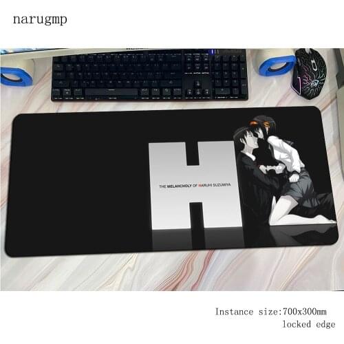 Melancholy Of Haruhi Suzumiya padmouse gaming mousepad game mouse pad gamer computer Christmas desk mat notbook mousemat pc