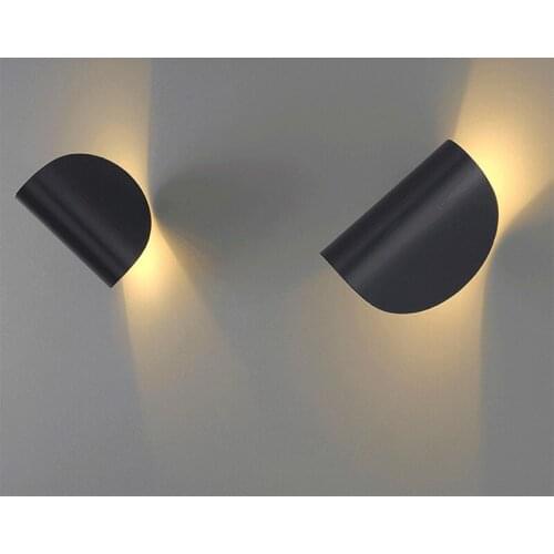 Nordic Creative LED Wall Lamp Living Room Bedroom Bedside Exhibition Hall Study Room Rotating Art Wall Lamp