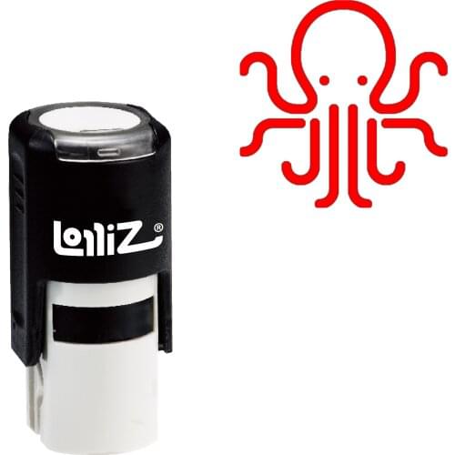 LolliZ Octopus Self-Inking Rubber Stamp - Modern Symbol Series
