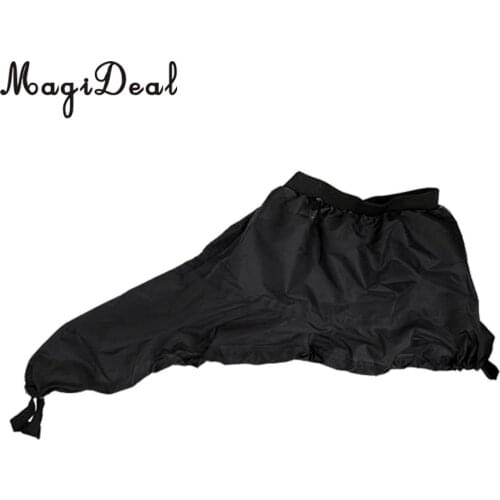 MagiDeal Spray Skirt Kayak Cockpit Deck Cover Sprayskirt Waterproof Storage Black S/M/L/XL Kayaking Canoeing Rafting Accessory