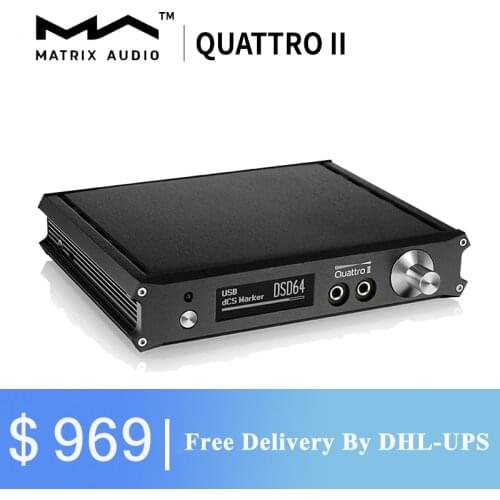 MATRIX QUATTRO II 32Bit/384kHz DAC & Pre amp & Headphone Amplifier with Remote Control