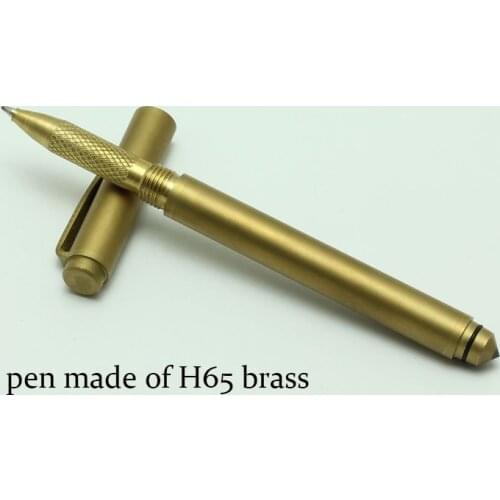 Handmade Brass Signature Pen Creative Tungsten steel Sharp tool Metal Pen Tactical Pen outdoor as Gift Set