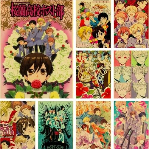 DIY 5D Vintage Japanese Anime Ouran High School Host Club Embroidery Diamond Painting Mosaic Cross Stitch Handmade Home Decor