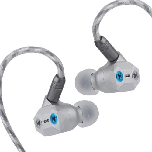 Shuoer Tape Pro Composite Electrostatic Dynamic Driver HiFi In-ear Earphone with Adjustable Bass, Detachable 2Pin Cable