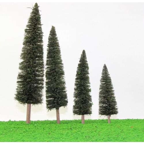NEWEST Christmas Home Decor Model Pine Trees OO Scale Model Railway S0401 model buildings kit