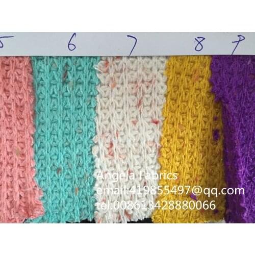 Wholesale New Soft Thick Knit Sweater Fabrics , Jacquard Stretch Fabrics , Fabrics for Patchwork Garment Sweater clothes