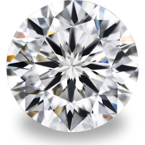 Shining light DVVS white Color Loose Moissanites 1ct-6ct Round Brilliant Cut moissanites for Jewelry Making Stone DIY material