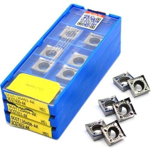 SCGT120402 SCGT120404 SCGT120408 AK H01 SCGT1204 100% original Insert Aluminum Processing Aluminum Alloy Blade Lathe Cutter Tool