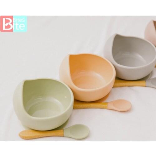 1PCS Baby Silicone Bowl Baby Feeding Waterproof Non-slip Food Grade Material BPA-Free Childrens Kitchen Tableware Baby Products
