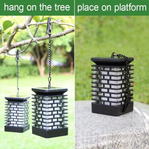 Solar Flame Light Dancing Flame Decoration Lights Solar Lamp Outdoor Garden Waterproof Landscape Lights Wedding Party Decor Lamp