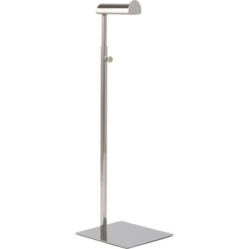 Bag Display Stand Stainless Steel Metal Hook Stand Handbag Wig Hat Hanging Stand Hanger Adjustable Height Bag Exbition Shelf