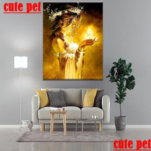 Light girl DIY Mosaic Diamond Painting wallpaper Cross-stitch Diamond 5d diamond painting diamond full diamond Home Wall Decor