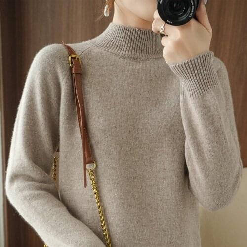 21new Sweater woman turtleneck pullover women knitted sweater Slim fit Cashmere sweater Multicolor sweaters winter clothes women