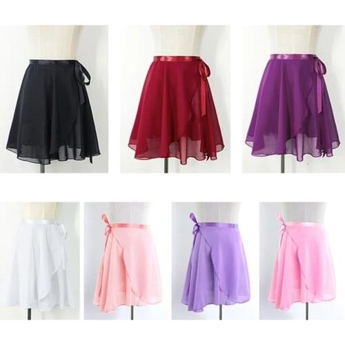 Taniec baletowy spódnica szyfonowa pure color kwiatowy Print praktyka trykot taniec baletowy sukienka kobieta dzieci