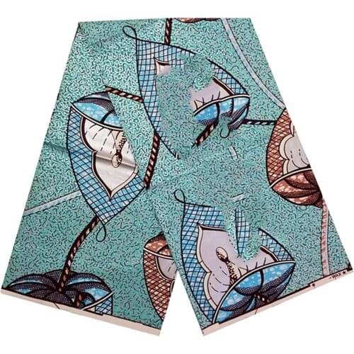 Real Gold Wax African Print Fabric Cotton 100% For Dress Veritable Breathable Best Quality Ankara Fabrics By The Yard SP 854