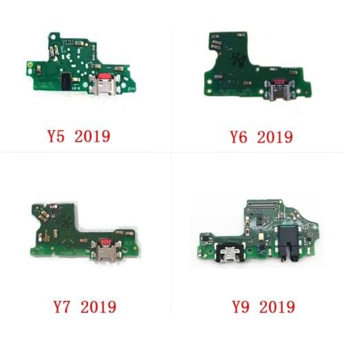 10PCS Original For Huawei Y5 Y6 Y7 Y9 2019 USB Charger Dock Port Connector Board USB Charging Port Flex Cable