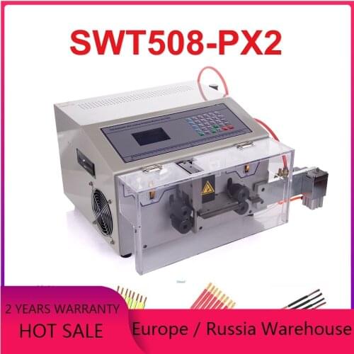 SWT508-PX2 Computer automatic wire strip Peeling Stripping Cutting bending Machine with flex flat cable 2-12P
