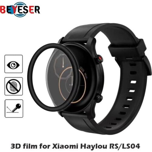 3D Curved Edge Full Soft Protective Film Cover For Xiaomi Haylou RS/ LS04 Smart Watch Screen Protector For Haylou (Not Glass)