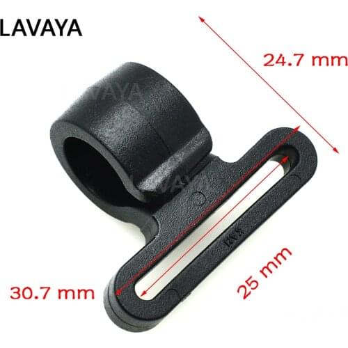 1"Plastic Snap Hooks Backpack Buckles Black Webbing 25mm 1pcs/Pack