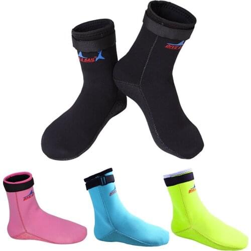 1*Pair Unisex Diving Swimming Shoes/Socks Anti Scratch Anti-slip Anti Jellyfish Thermal Water Sports Surfing Feet Wears