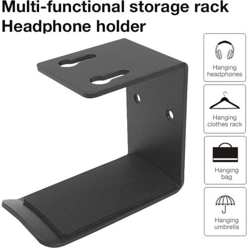 1pc Headphone Holder Hanger Home Wall Earphone Hanging Hook Wired Wireless Game Headset Wall Mounted Holder