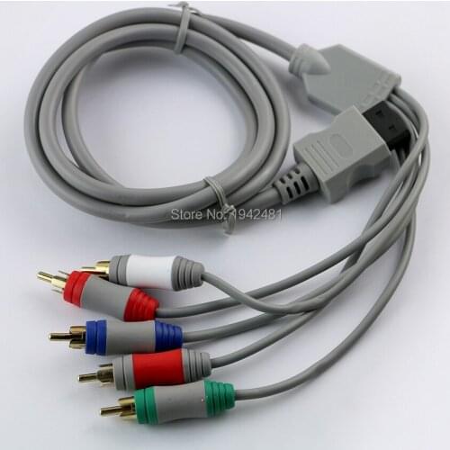 100PCS By DHL High quality 1.8m Component HD HDTV AV Adapter Cable Audio Video 5 RCA For Nintendo Wii game cable