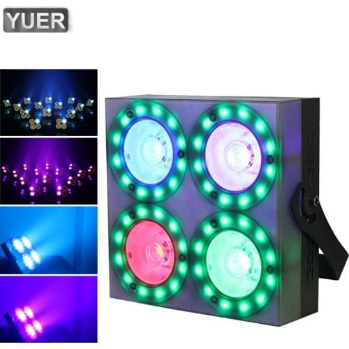 2Pcs/Lot Disco 150W 4 Eyes COB Blind Par Light Pixel Control Stage Bright Smooth Lighting Lamp DJ DMX Lights For Party Bars Show