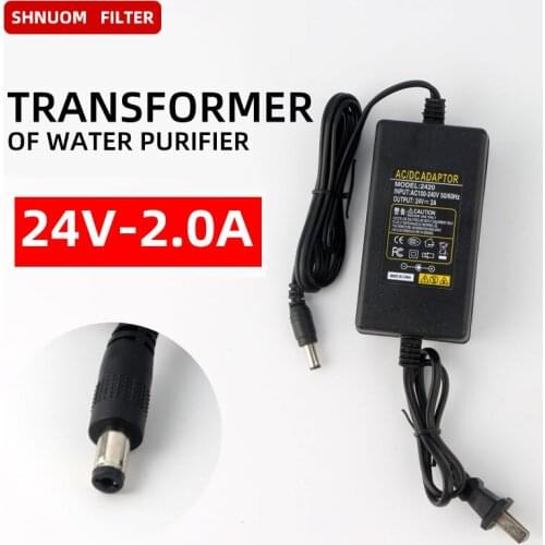 Water Purifier Power Adapter 220V to 24V 100V-240V Converter Adapter DC 24V 2A Power Supply DC 5.5mm x 2.5mm Charger