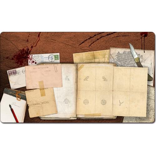 Arkham Horror) Board Games Playmats, Anime TCG Card Games Table Mat Custom Design with Free Gift Bag