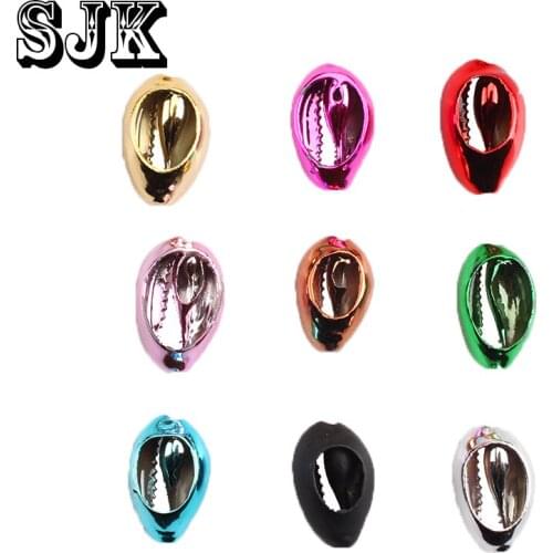 Natural Plated Colourful Conch Shell Loose Beads 10*20MM Diy Bracelet Necklace Earring For Jewelry Making Accessories wholesale