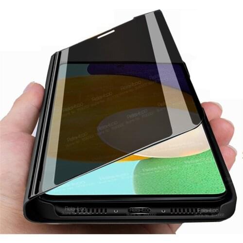 For Samsung A52 5G Case Smart Mirror Flip Magnetic Case For Samsung Galaxy A 52 SM-A526B 6.5" Phone Cover Stand Book Coque Funda