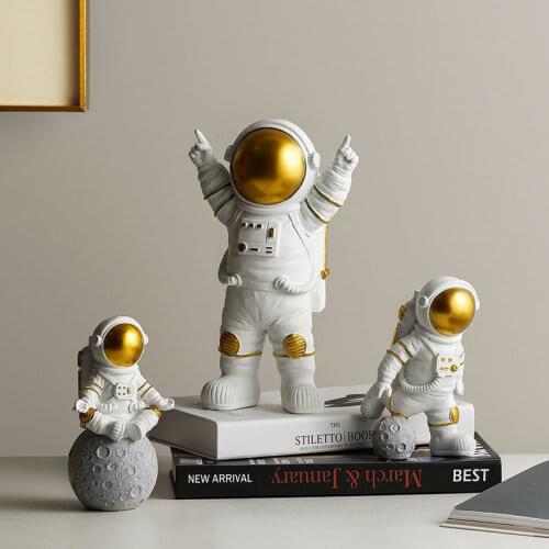 3Pcs/set Astronaut Action Doll Boy Girl Gift Astronaut Models For Children Dream Cake Decoration Living Room Home Decor