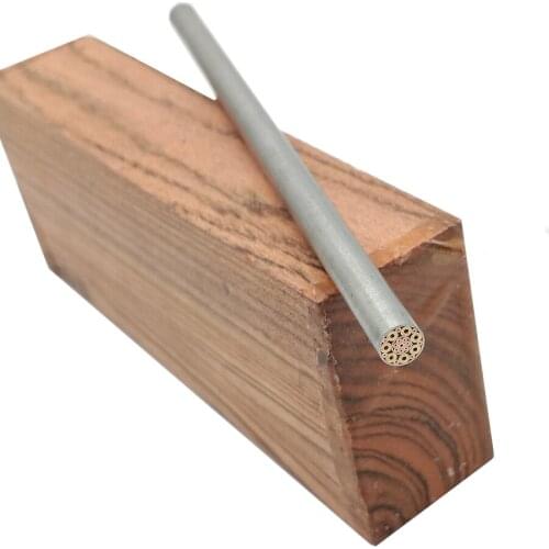 CUSTOM LOGO MOSAIC PIN 6MM steel MAKING HANDLE SCALES GRIPS KNIFE 130mm